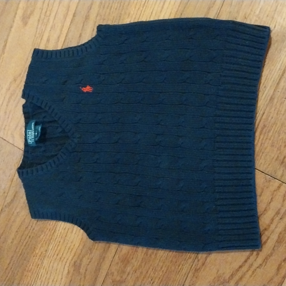 Ralph Lauren  Polo Cable Knit Vest, size 5
